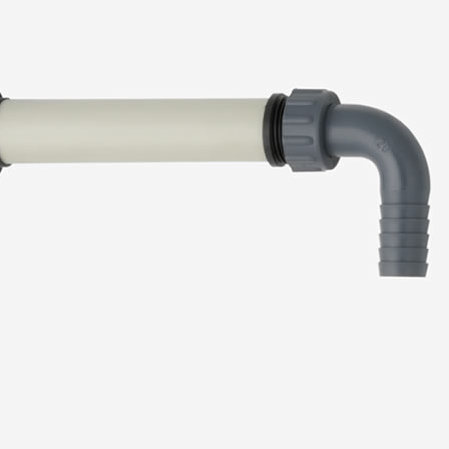 Discharge tube, PP, for drum pump GLP25, 25 cm