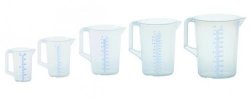 Measuring jug 1000ml, PP, 2 scales transparent, cl