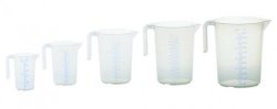 Measuring jug 1000ml, PP, 2 scales transparent, op