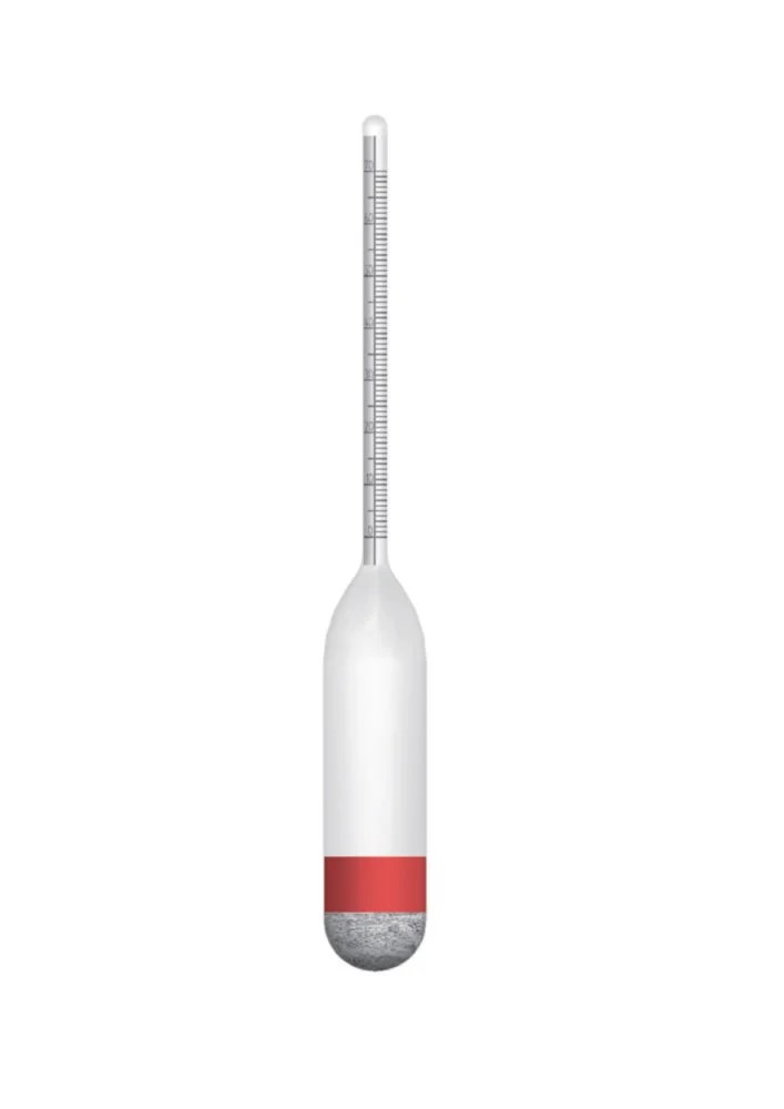 Density hydrometer, GECO Gering, wo. thermometer, 1.800 - 2.000 g/cm³