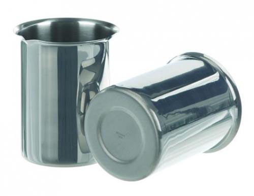 Beakers, stainless steel, Capa city 500 ml, Dia. 8