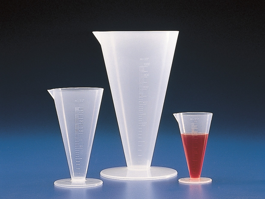 [9013774] Measures, PP, conical form, gr aduated, Capacity 2