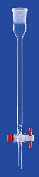 Chromatography column without frit, Lenz-Laborglas, NS 29/32, 400 mm, Ø20 mm, 125 mL