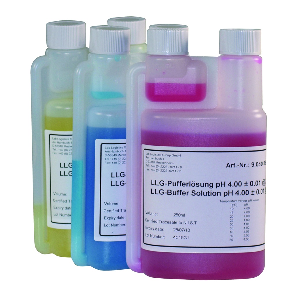 [9040869] Buffer, technical, LLG, pH 7,00 ±0,01, 25°C, yellow, 250 mL
