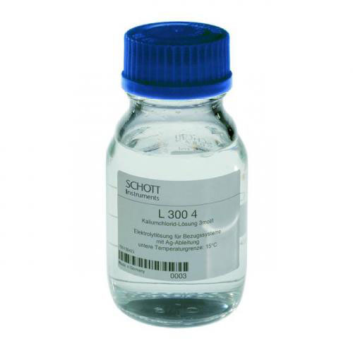 Electrolyte, SI Analytics, KCl, 3M, AgCl saturated, 250 mL
