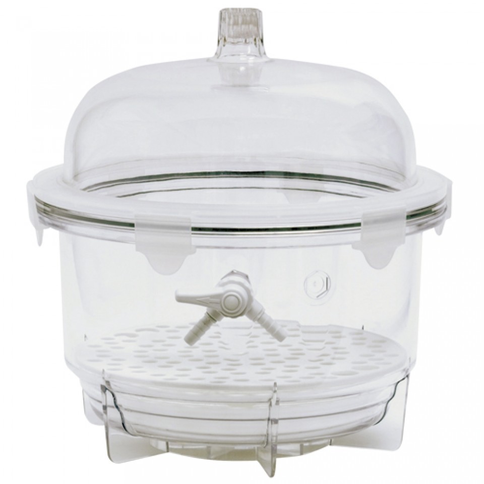 LLG-Vacuum desiccator VDR-20, round PC, Ø 242x279m
