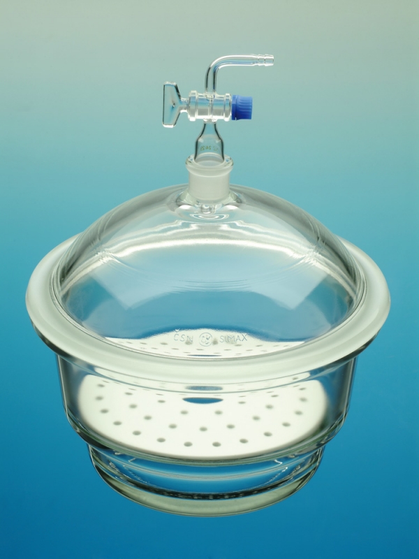Desiccator with tubus, Ø 100 mm stopcock 24/29, po