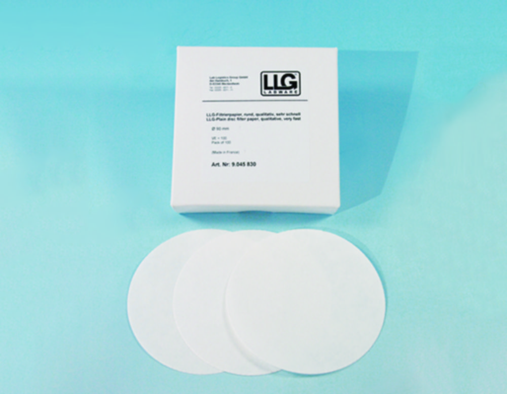 Filter circles, LLG, qualitative, very fast, Ø150 mm, 15-20 µm, 100 pcs