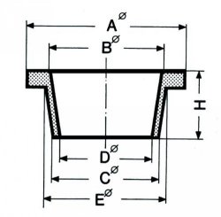 [9052449] Filter rings, Ø A 41 mm, Ø B 2 5 mm, Ø C 24 mm, Ø