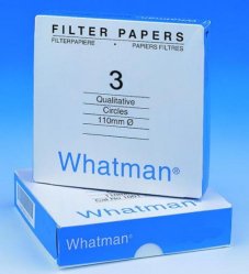 Filter circles, Whatman, kvalitativt, Grade 3, Ø125 mm, 6 µm, 100 pcs