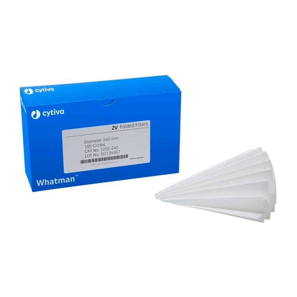 Folded filter, Whatman, qualitative, Grade 2V, Ø150 mm, 8 µm, 100 pcs