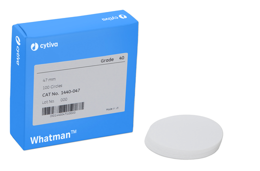 Filter circles, Whatman, quantitative, Grade 40, Ø47 mm, 8 µm, 100 pcs