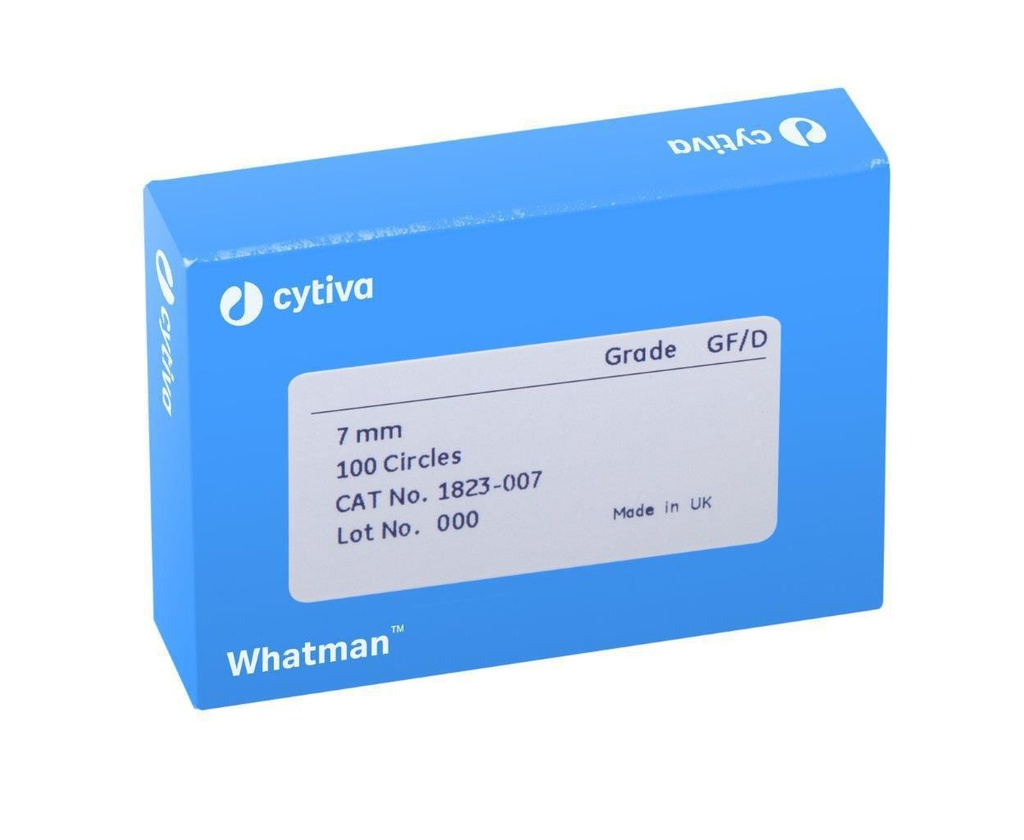 Filter circles, glass microfiber, Whatman, Grade GF/D, Ø110 mm, 2,7 µm, 100 pcs