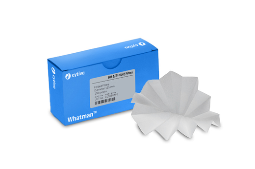 [9063904] Folded filter, Whatman, qualitative, Grade 604 h ½, Ø125 mm, 25 µm, 100 pcs