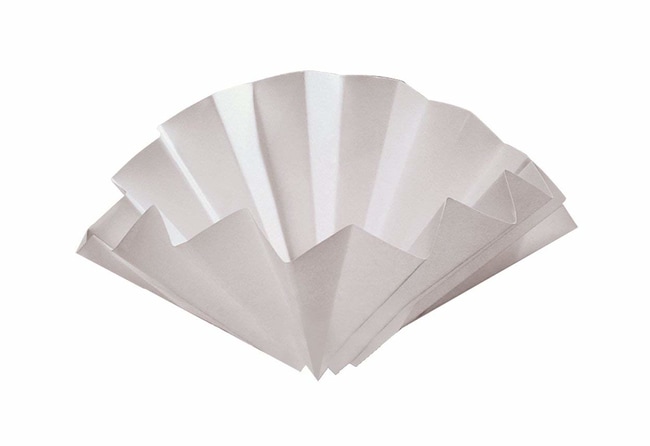 [9065105] Folded filter, Whatman, qualitative, Grade 1573 ½, Ø150 mm, 12-25 µm, 100 pcs