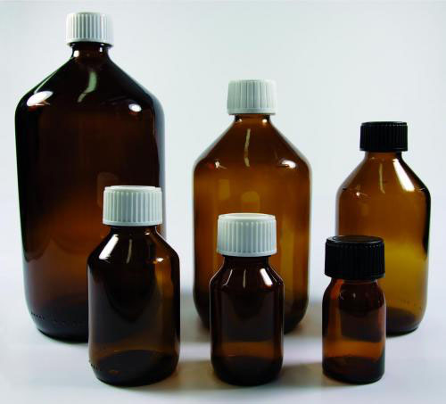 Packing bottle, 250 ml, light brown glass