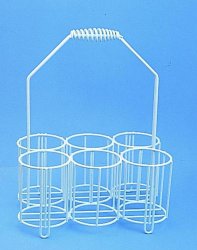 Bottle carriers, PE-coated wir e, For bottles 12 x