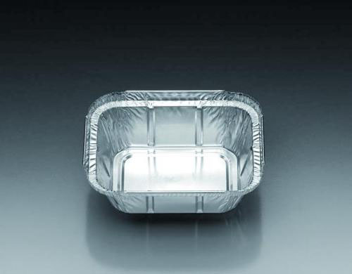 Alu bowls 500 ml, square, 29mm high, pack of 60