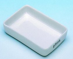 [9115295] Incinerating dish, rectangular, porcelain, 55 ml