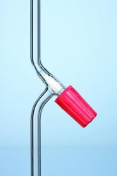 Vacuum stopcocks, glass, Vendu ra-Nova, Type 90° a