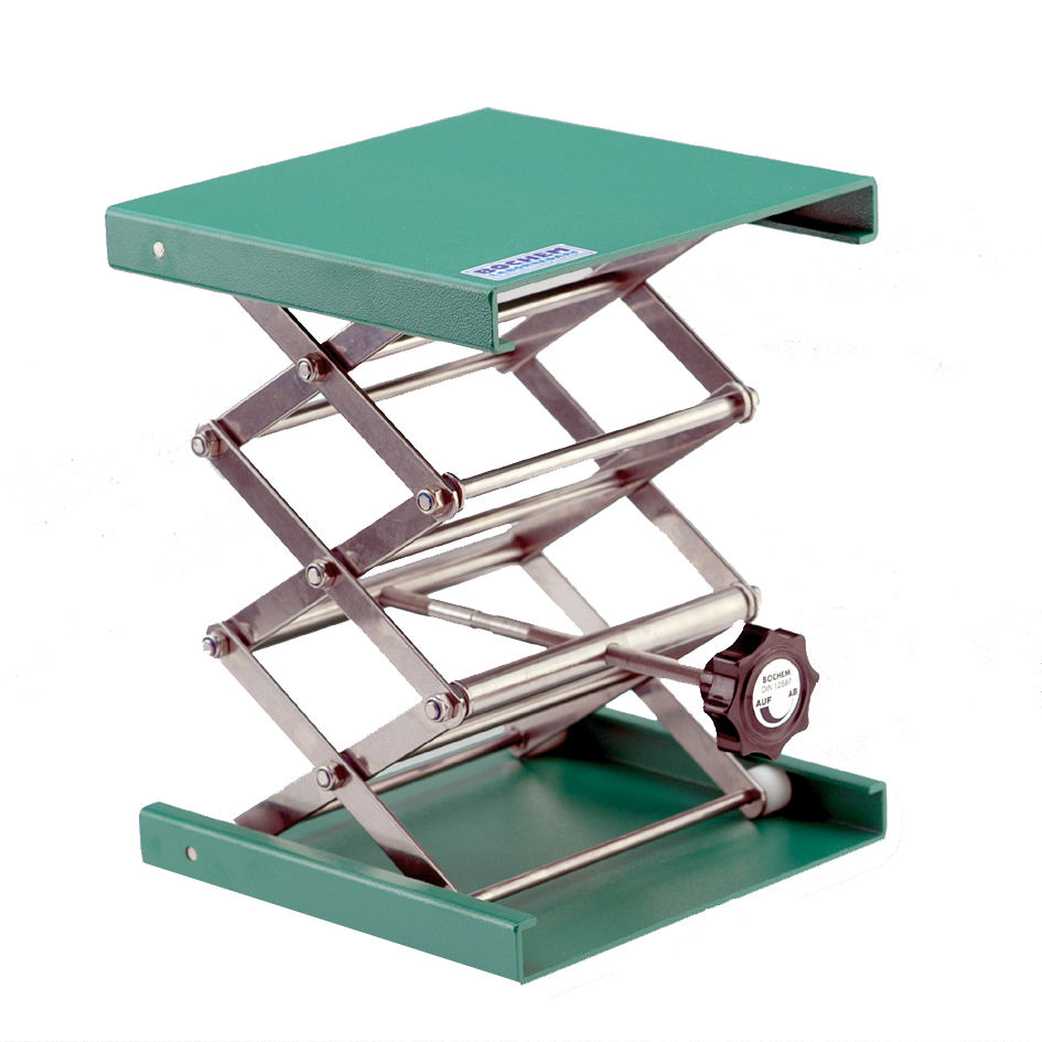 Lab-Jack MAXI, 200 x 200 mm al uminium green, with