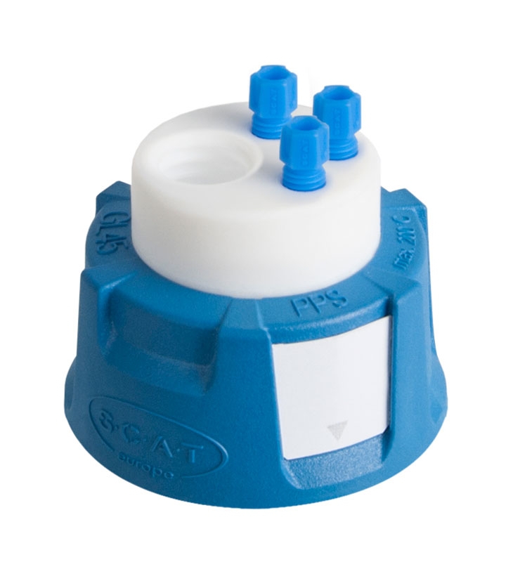 [9139806] Waste cap, SCAT Safety Waste Cap V2.0, GL 45, Type 18, 1 x GL 14 / 3 x capillary
