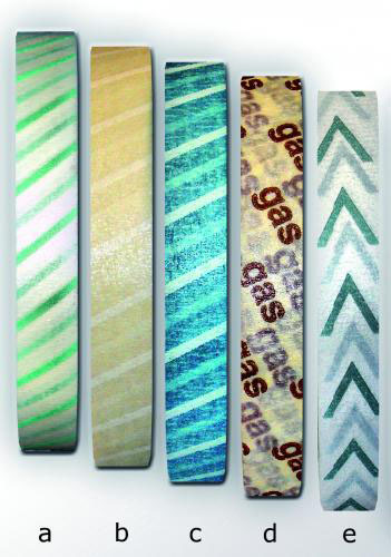 Indicator tape with steam indicator, self-adhesive