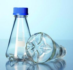 [9141260] Cultureflask w/baffles, 250 ml with GL45 membranli