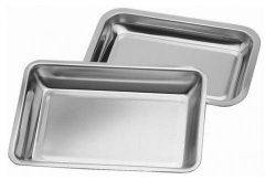Instrument trays, 18/10 steel, 310x210x40 mm