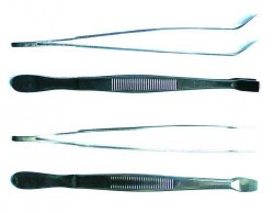 LLG forceps for cover slips, Kühne, straight, 130