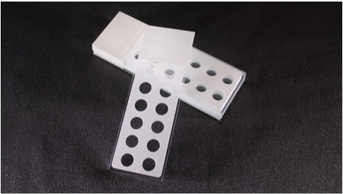 Diagnostic slides, Epoxy, 8 wells, Ø6mm
