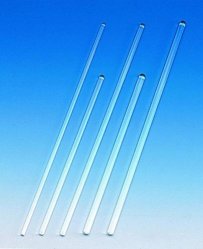 Stirring rods,glass,fused ends,300 x 9 mm