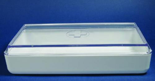 Instrument boxes, melamine resin, 190x150x40 mm