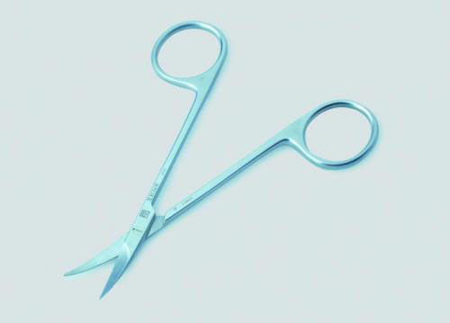 [9204222] Scissors 130 mm, curved, pointed/pointed, SS