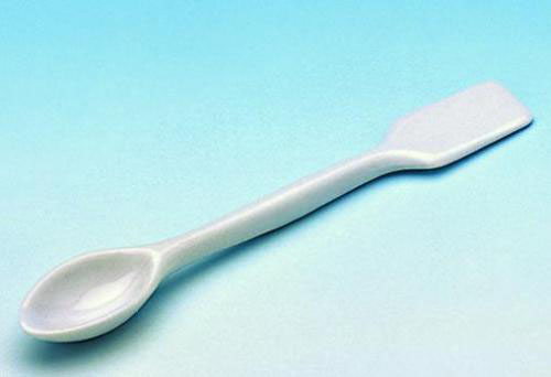 Spoon spatula, porcelain, Leng th 125 mm