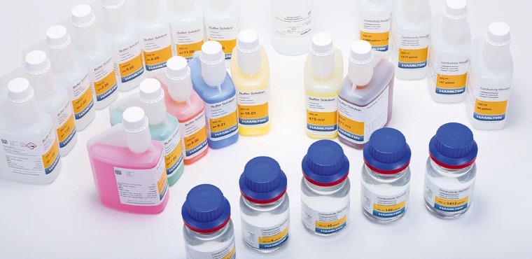 [9221100] Buffer, certified, Hamilton DuraCal, pH 4,01, DAkkS, 500 mL, 3 pcs