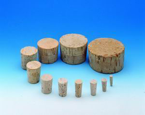 [9230703] Stoppers, cork, Top dia. 6 mm, Bottom dia. 3 mm,