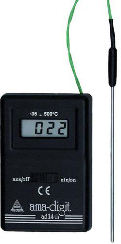 Thermometer, digital, -35 - +5 00 °C, AMA-digit ad