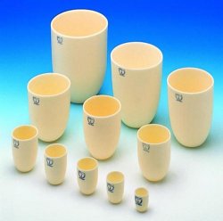 Crucibles, Alsint, tall form, Capacity 80 ml, Top