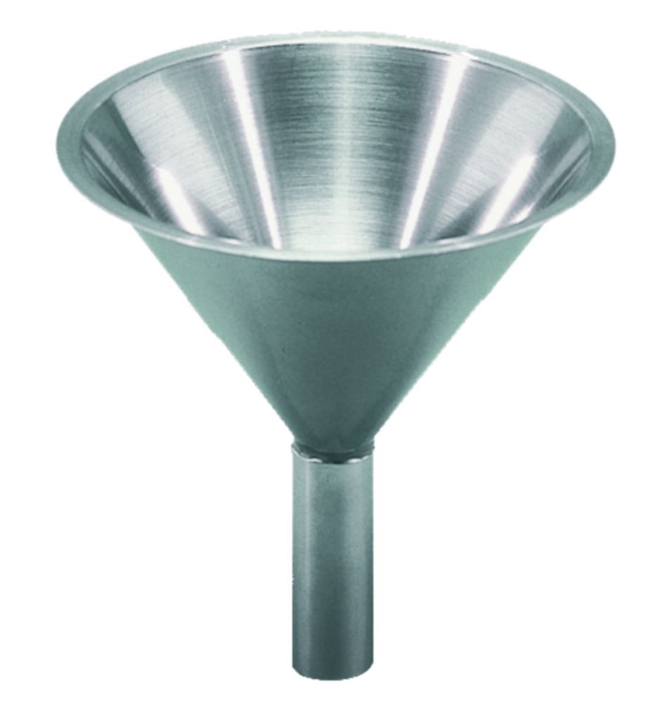 [9251230] Funnel, powder, straight tube outlet, stainless, Ø125 mm