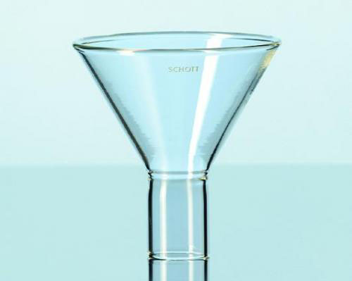 Funnels, powder, soda glass, D ia. 200 mm, Height