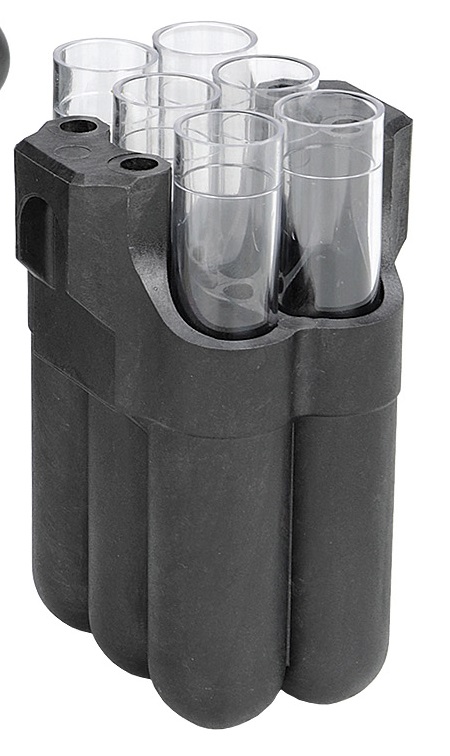 Multiple carrier for 6 tubes 5 -15 ml, Ø17/19