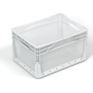 Euronormbox TRANSPARENT, 20 L, full wall