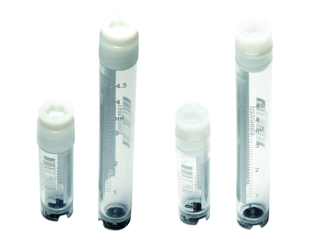 [9401166] Cryotube, LLG, PP, sterile, ext. thread, with foot, 5 ml, 2 x 50 pcs.