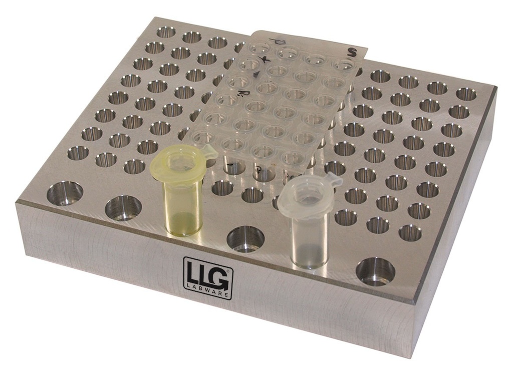 [9409015] LLG-aluminium block 96 x 0,2 ml + 6 x 1,5 ml tubes