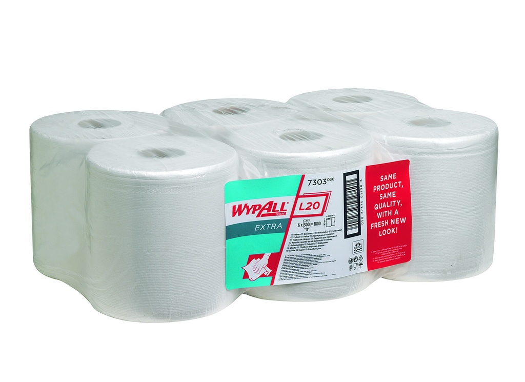 [9413091] WYPALL L20 wips 18,5x42,5cm, white, roll, 300 ea