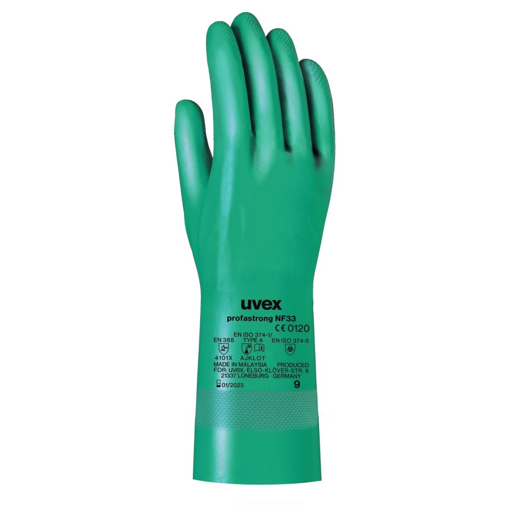 [9414607] Chemical protection gloves, uvex profastrong NF33, size 10