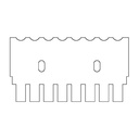 [9584655] Comb, 8 sample, 1mm thick