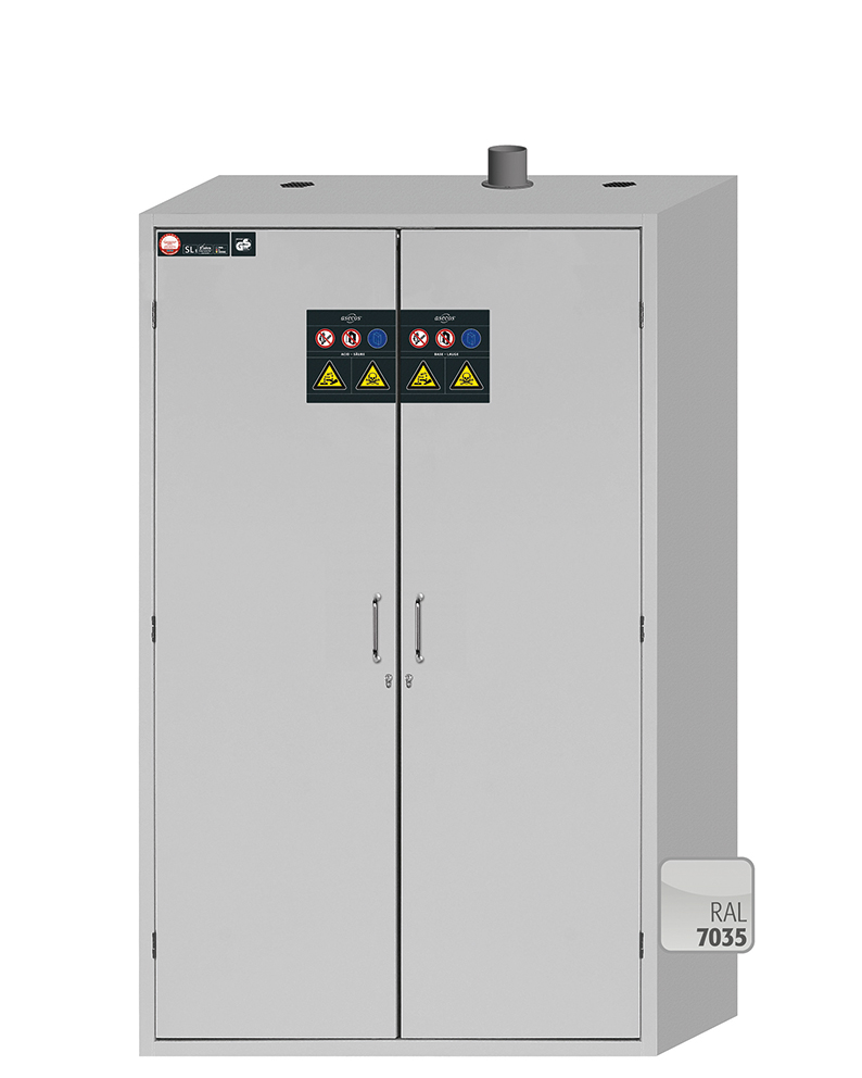 Safety Storage Cabinet, Asecos SL-CLASSIC, width 120 cm, 8 drawers w. sumps