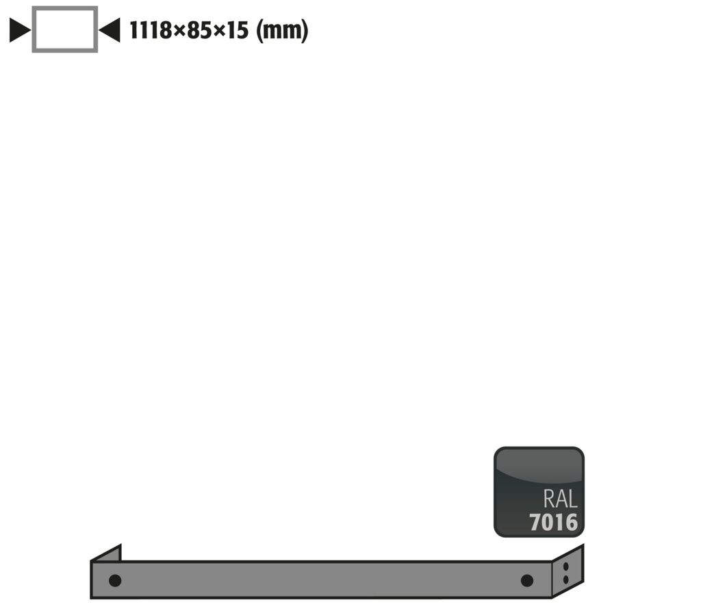 Base cover, for Asecos Q90-series width 120 cm